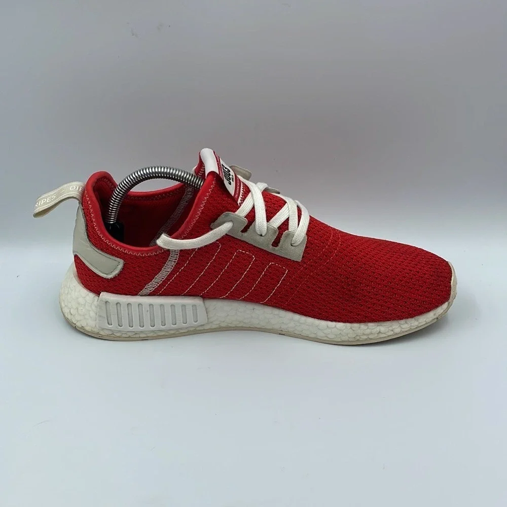 Adidas NMD R1 Red White Running Shoes BD7897 Men's Sz 10